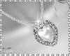 (E) Heart Pearl Necklace