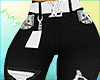 Black Pants LV Belt