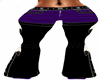 Purple chaps feathers