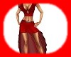 sassy 2pc red dress