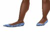 Blue plaid shoe w/white