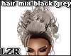 Hair Mix Black Grey