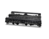 Black wooden pallet