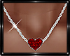 *MM* Ruby heart necklace