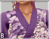 Purple Floral Kimono
