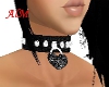 [AlM] leather collar
