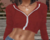 Red Crop Hoodie