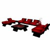 Valentines red sofa set
