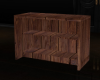 A| Wooden Shelf Counter