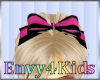 Kids Pink and Black Bow