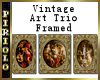 Vintage Art Trio Framed