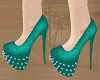 Glittery Heels (Teal)