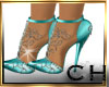 CH-Cyan Glitter Shoes