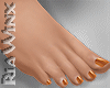 Pumpkin Bare Feet