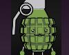 Grenade Avatar Bomb Explosion Funny Halloween Green Army Soldier