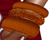 Orange 3-piece bracelets