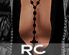 [RC]Blck Rosary Necklace