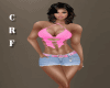 CRF* Brianna Pink Belted