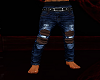 Ripped Stoned Wash Jeans