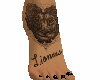 Lioness foot tattoo