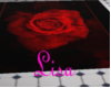 {LS} Black Rose Rug