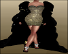 Gold Stars Black Cape