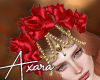 A| Red Flowers Headband