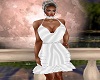 Cowl Dress White