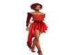 red valin dress