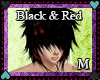 Black & Red Male Hair