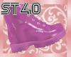 ST40 Pink Leather Boots