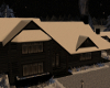 Night Snowing Cabin