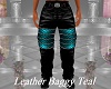 Leather Baggy Teal