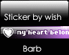 Vip Sticker my heart bel