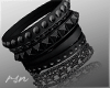 ♛ Black Studded