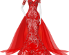 Red Gown W/Train