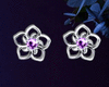 Silver Earrings(Purple)