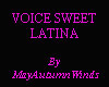 Voice girl latina