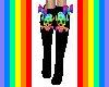 Rainbow Skull Socks