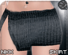 .nkk Fabric Skirt Black