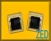 Z Black Gold earrings!