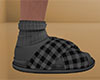 Gray Slides Plaid (M)