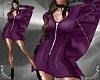 T- Bat Dress purple