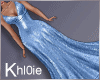 K Blue sparkle gown