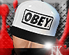 .:H:. Obey Hat White