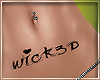 OL WlCK3D Belly Tattoo F