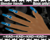 |KAD|SlenderNails~Blue~