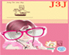 >Big Pink Glasses<