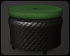 Woven Rattan Ottoman
