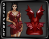 Bat Wings Dress Red